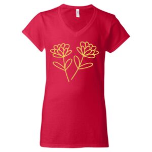 Softstyle® Women’s V-Neck T-Shirt Thumbnail