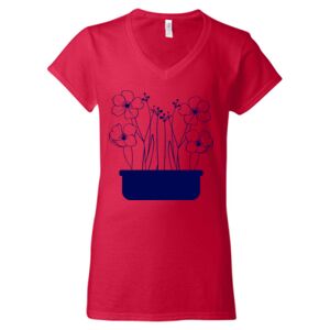 Softstyle® Women’s V-Neck T-Shirt Thumbnail
