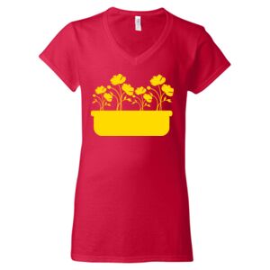 Softstyle® Women’s V-Neck T-Shirt Thumbnail