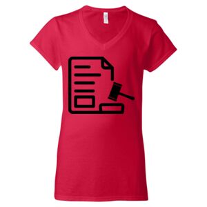 Softstyle® Women’s V-Neck T-Shirt Thumbnail