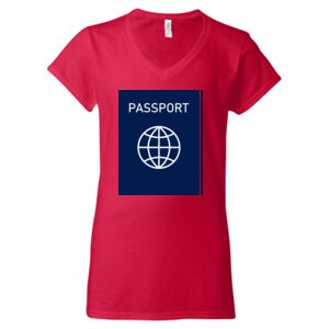 Softstyle® Women’s V-Neck T-Shirt Thumbnail