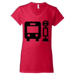 Softstyle® Women’s V-Neck T-Shirt Thumbnail