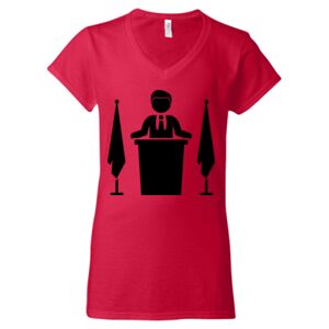 Softstyle® Women’s V-Neck T-Shirt Thumbnail