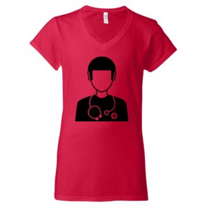 Softstyle® Women’s V-Neck T-Shirt Thumbnail