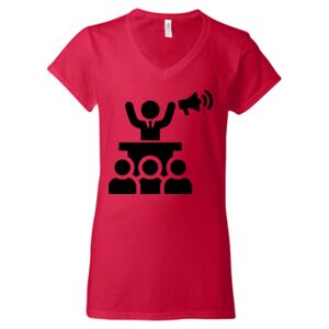 Softstyle® Women’s V-Neck T-Shirt Thumbnail