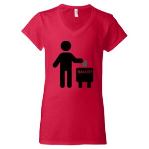 Softstyle® Women’s V-Neck T-Shirt Thumbnail