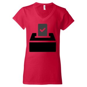 Softstyle® Women’s V-Neck T-Shirt Thumbnail