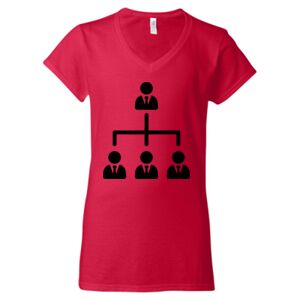 Softstyle® Women’s V-Neck T-Shirt Thumbnail