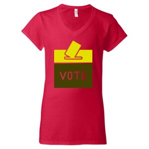 Softstyle® Women’s V-Neck T-Shirt Thumbnail