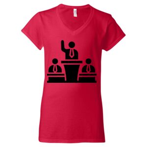 Softstyle® Women’s V-Neck T-Shirt Thumbnail