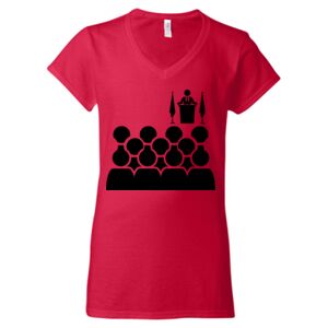 Softstyle® Women’s V-Neck T-Shirt Thumbnail