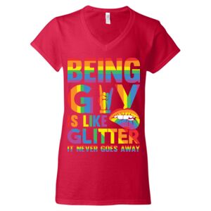 Softstyle® Women’s V-Neck T-Shirt Thumbnail