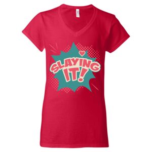 Softstyle® Women’s V-Neck T-Shirt Thumbnail