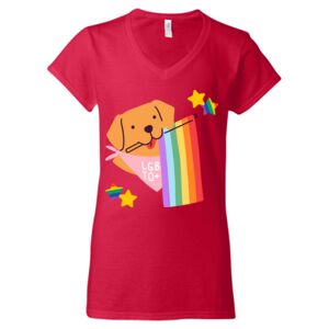 Softstyle® Women’s V-Neck T-Shirt Thumbnail