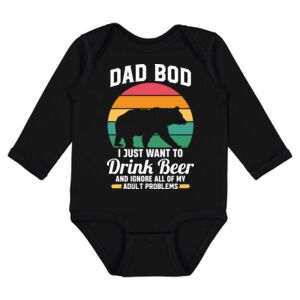 Infant Fine Jersey Long Sleeve Bodysuit Thumbnail