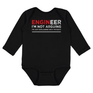 Infant Fine Jersey Long Sleeve Bodysuit Thumbnail