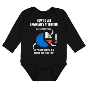 Infant Fine Jersey Long Sleeve Bodysuit Thumbnail