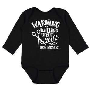 Infant Fine Jersey Long Sleeve Bodysuit Thumbnail