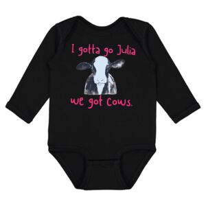 Infant Fine Jersey Long Sleeve Bodysuit Thumbnail