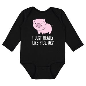 Infant Fine Jersey Long Sleeve Bodysuit Thumbnail