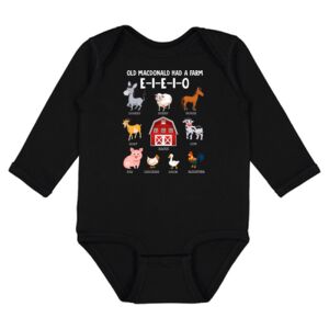 Infant Fine Jersey Long Sleeve Bodysuit Thumbnail