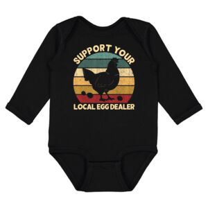 Infant Fine Jersey Long Sleeve Bodysuit Thumbnail