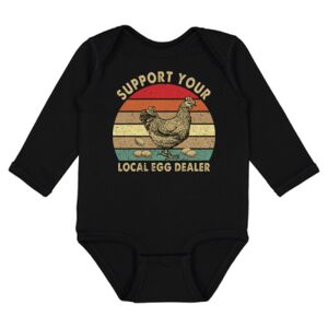 Infant Fine Jersey Long Sleeve Bodysuit Thumbnail