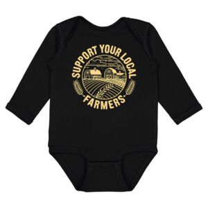 Infant Fine Jersey Long Sleeve Bodysuit Thumbnail