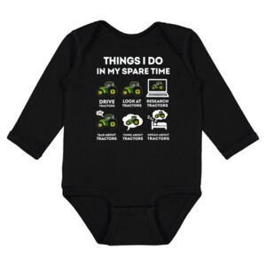 Infant Fine Jersey Long Sleeve Bodysuit Thumbnail