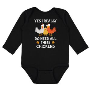 Infant Fine Jersey Long Sleeve Bodysuit Thumbnail