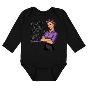 Infant Fine Jersey Long Sleeve Bodysuit Thumbnail