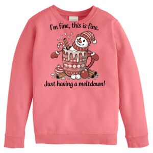 Garment-Dyed Youth Crewneck Sweatshirt Thumbnail